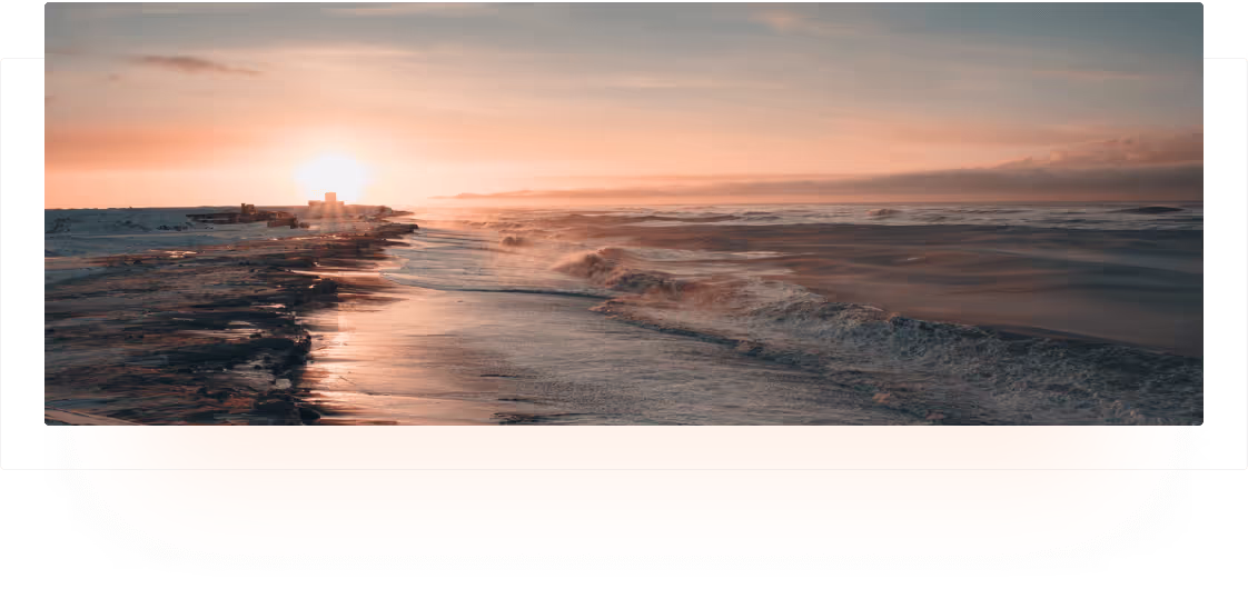 Sunrise at sea